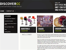 Tablet Screenshot of discovercc.co.za